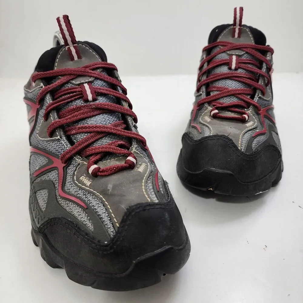 MERRELL Shoes TURBULENCE Womens Size 8 Gray Red Trail Hiking Performance Outdoor